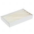 Solid colored cream taper candles, 34mm x 240mm, 4 pieces | Floristik24.ie