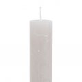 Taper Candles Solid Colored Gray 34mm x 240mm 4 Pcs | Floristik24.ie