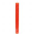 Floristik24 Taper candles colored orange 34mm x 300mm 4 pieces