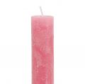 Taper Candles Solid Colored Pink 34mm x 240mm 4 Pcs | Floristik24.ie