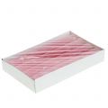 Taper Candles Solid Colored Pink 34mm x 240mm 4 Pcs | Floristik24.ie
