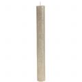 Floristik24 Solid colored taper candles, champagne, 34mm x 300mm, 4 pieces