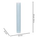 Blue taper candle for candlesticks and table decoration, 34x240mm, 4 pieces | Floristik24.ie
