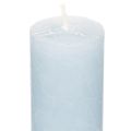 Blue taper candle for candlesticks and table decoration, 34x240mm, 4 pieces | Floristik24.ie