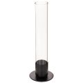 Floristik24 Taper candle holder with glass cylinder. Simple and timeless. 31cm