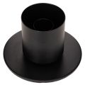 Taper candle holder with glass