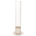 Floristik24 Modern taper candle holder with glass cylinder and base, 31cm