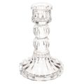 Floristik24 Transparent candle holder, classic design, table decoration, 12cm, 2 pieces