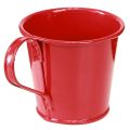 Metal candle holder cup red H6cm 6pcs | Floristik24.ie