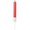 Metal candle holder on stick, beige, H11cm, 4 pieces | Floristik24.ie