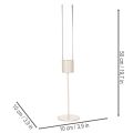 Candle holder with glass cylinder on metal base 50cm | Floristik24.ie