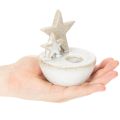 Ceramic Star Candle Holders, Christmas Decoration, 11cm, 2 Pieces | Floristik24.ie