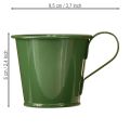 Taper candle holder cup candle holder dark green H6cm 6pcs | Floristik24.ie