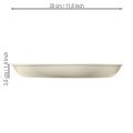 Taper candle holder for 4 candles, candle bowl, grey metal, Ø30cm | Floristik24.ie