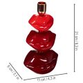 Glossy Lip Candle Holder, Modern Design, 21cm | Floristik24.ie