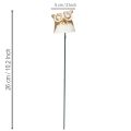 Ceramic owl stake decorative figure for plants 26cm 2pcs | Floristik24.ie