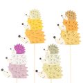 Floristik24 Decorative Garden Stakes - Colorful Hedgehog Family - 34cm, 12 Pieces