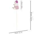 Decorative Garden Stakes - Colorful Hedgehog Family - 34cm, 12 Pieces | Floristik24.ie