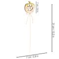 Decorative pumpkin with face Halloween decoration, 31cm, 12 pieces | Floristik24.ie