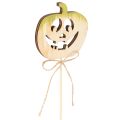 Decorative pumpkin with face Halloween decoration, 31cm, 12 pieces | Floristik24.ie