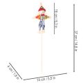 Flower stakes scarecrow for flower arrangements 37cm 6pcs | Floristik24.ie
