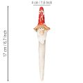 Dwarf figurine for sticking, with long beard and mushroom hat, decoration, 17cm, 2 pieces | Floristik24.ie