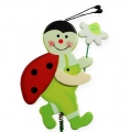 Floristik24 Wooden ladybug on stick 7cm 24pcs