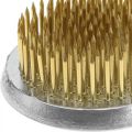 Floristik24 Stick hedgehog, Kenzan, Ikebana, arrangement underlay metal silver, round Ø5cm