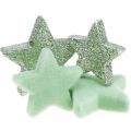 Floristik24 Scatter decoration Christmas stars scatter stars green Ø4/5cm 40p