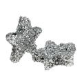 Floristik24 Star glitter 1,5cm for sprinkling silver 144pcs