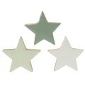 Wooden star decoration set for table and windowsill, 5cm, 9 pieces | Floristik24.ie
