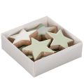 Wooden star decoration set for