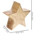 Decorative Christmas star stand for table or shelf, 10cm, 3 pieces | Floristik24.ie