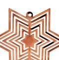 Floristik24 Star metal copper 6cm 24pcs