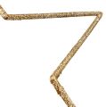 Floristik24 Star set for hanging gold, mica 17-32cm