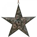 Floristik24 Christmas hanger star metal star black H25.5cm