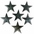 Floristik24 Deco stars gray 4cm 12pcs