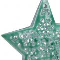 Floristik24 Star to hang mint green 15cm
