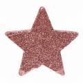 Floristik24 Star with glitter sprinkle decoration 6.5cm pink 36pcs