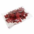 Floristik24 Decoration to scatter star with glitter 6.5cm red 36pcs