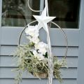 Floristik24 Star to hang, Christmas tree decorations, metal decoration white 19.5 × 18.5cm