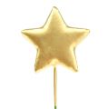 Floristik24 Stars on wire for crafting gold 5cm L23cm 48pcs