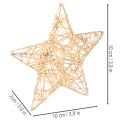 Decorative star set made of wire, two sizes, 10cm, 12 pieces | Floristik24.ie
