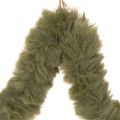 Hanging star, faux fur, for