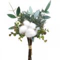 Artificial bouquet Green White Artificial winter bouquet 33cm