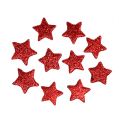 Floristik24 Scattered Christmas star red 2.5cm 100p