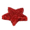 Floristik24 Scattered Christmas star red 2.5cm 100p