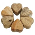 Floristik24 Scatter decoration wooden hearts table decoration heart wood nature 5cm 6pcs
