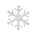 Floristik24 Scatter decoration snowflakes white 3.5cm 120p