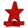 Floristik24 Scatter decoration Christmas stars red wooden stars Ø5.5cm 12pcs